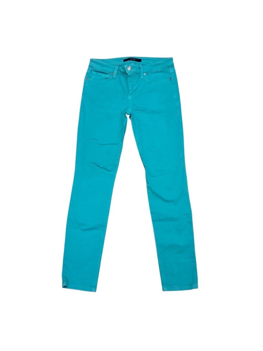 Joe's Jeans Women's Size 27 Skinny Ankle Agua Blue Green Teal Pants Stretch